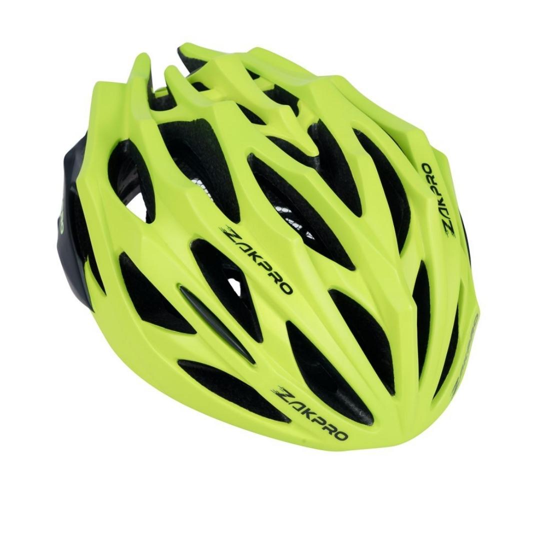 black and green cycle helmet