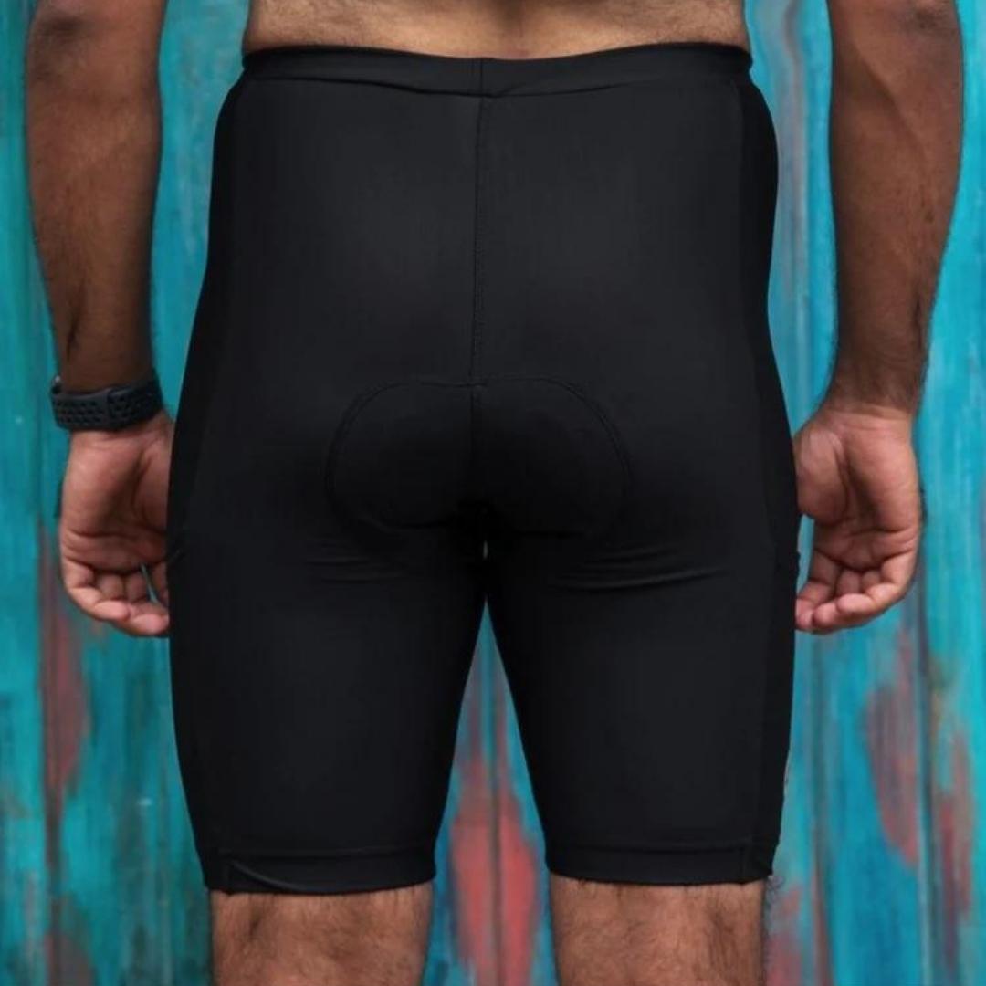 Cycling shorts with online gel padding